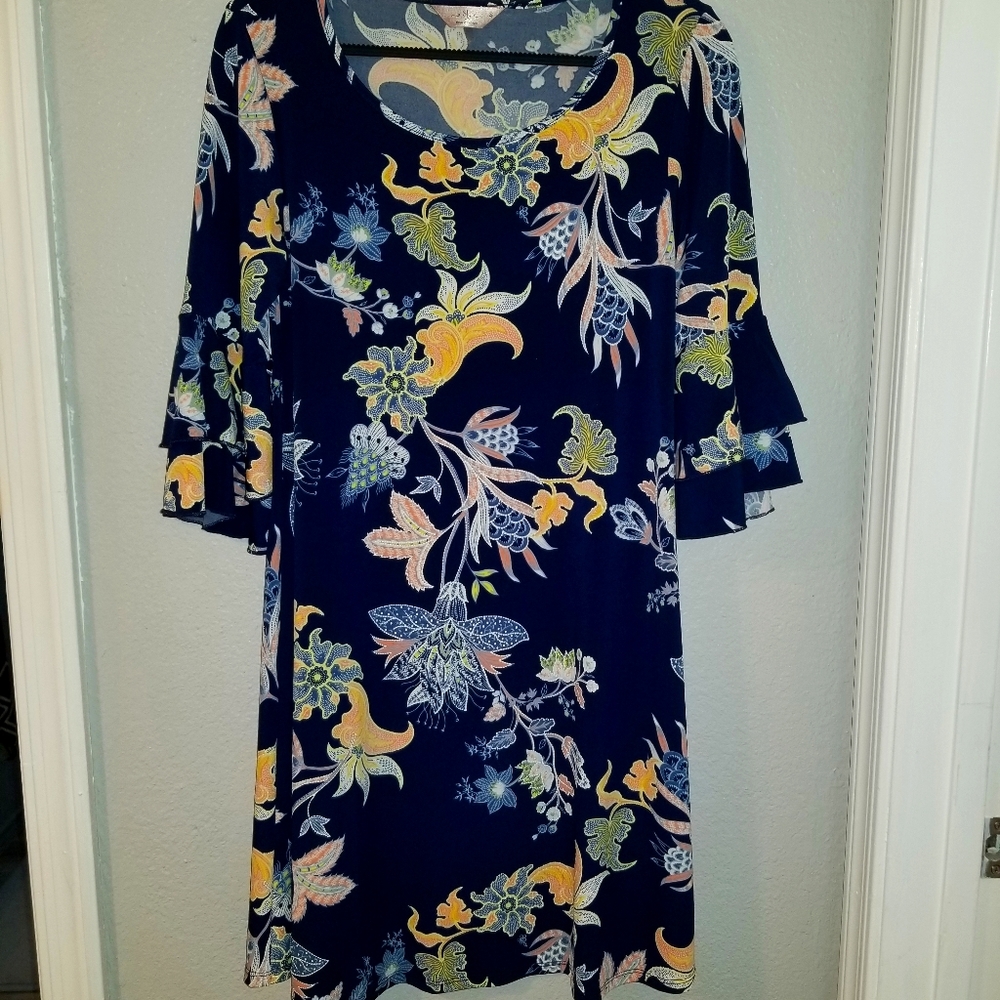 Flower print dress
